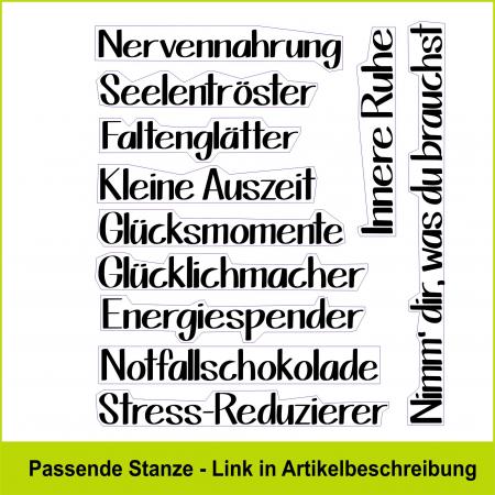 Nimm' dir, was du brauchst - Stempelgummi
